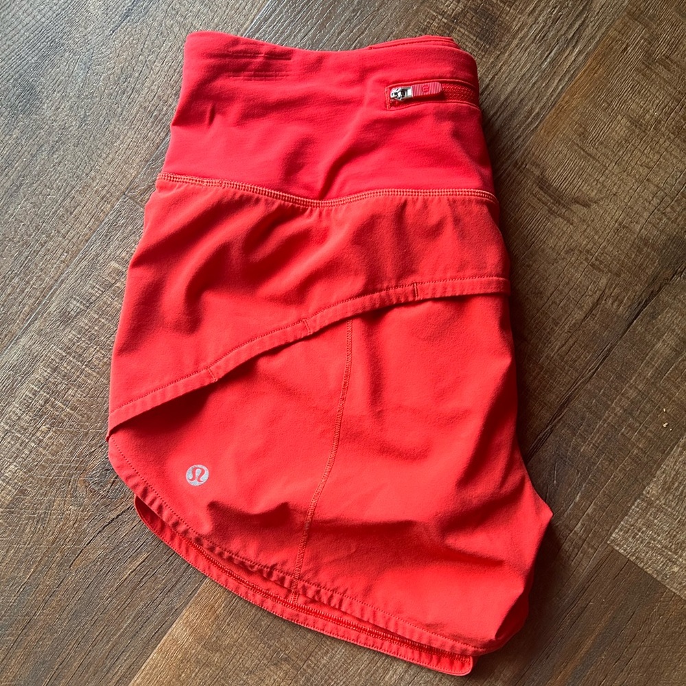 lululemon speed up shorts 4" size 4